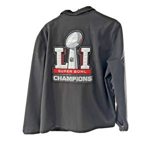NEW ENGLAND PATRIOTS SUPER BOWL LI CHAMPION BLACK JACKET GIII MENS SIZE XL